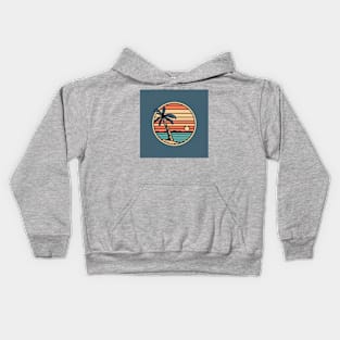 Palm Tree Sunset Kids Hoodie